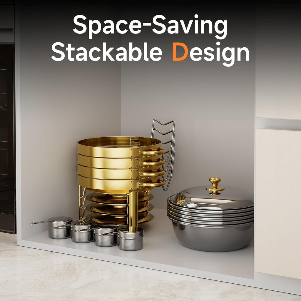 Chafing Dishes for Buffet, 4-Pack 5QT Round Stainless Steel Set